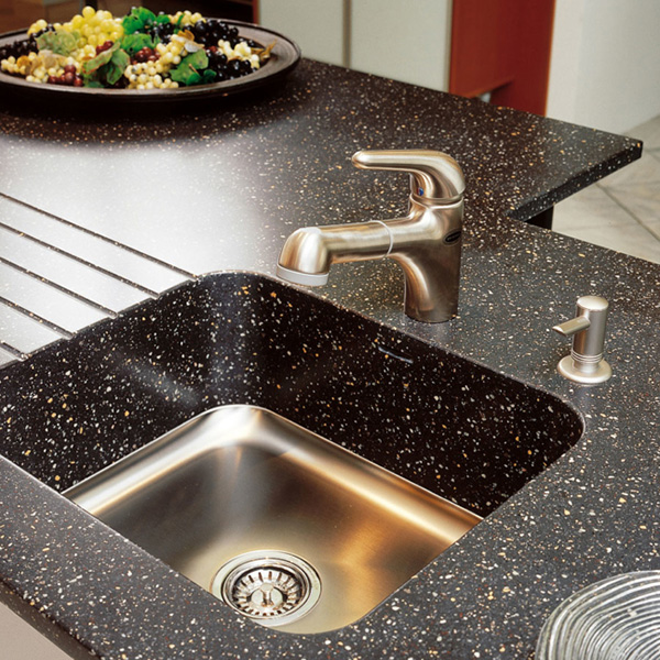 smooth seamless durable corian sink worktop integrated