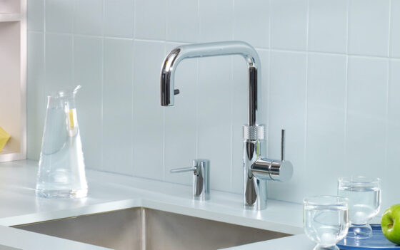 Quooker Flex 2.0 The First Square Pull-Out Boiling Water Tap cropped