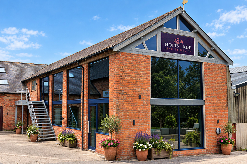 Holts KDE showroom near Nantwich Holts KDE kitchen showroom at Park View Business Centre, Combermere, near Nantwich